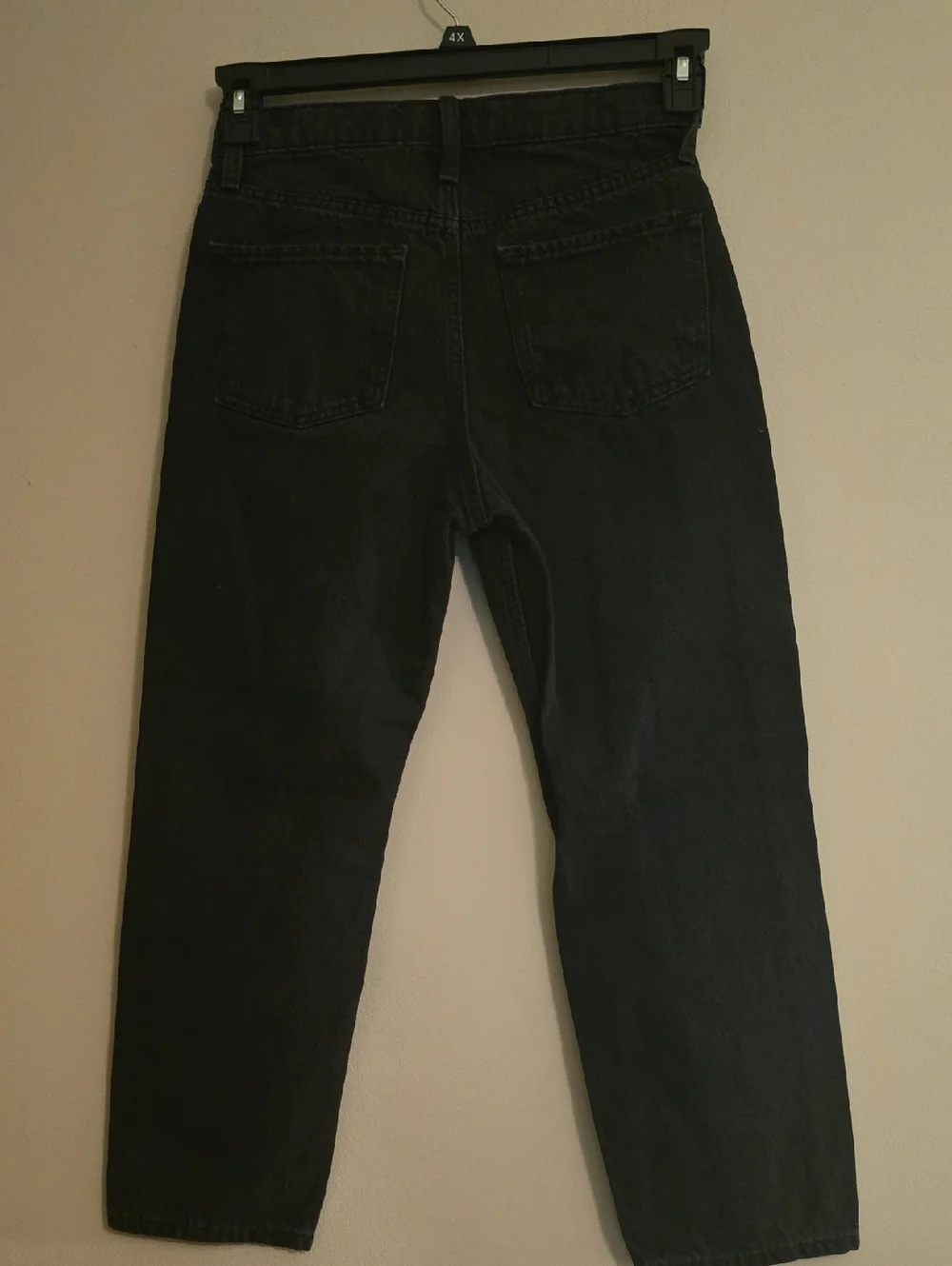 New Old Navy Girls Size 12 High-rise Slouchy Straight Built-in Tough Black Jeans